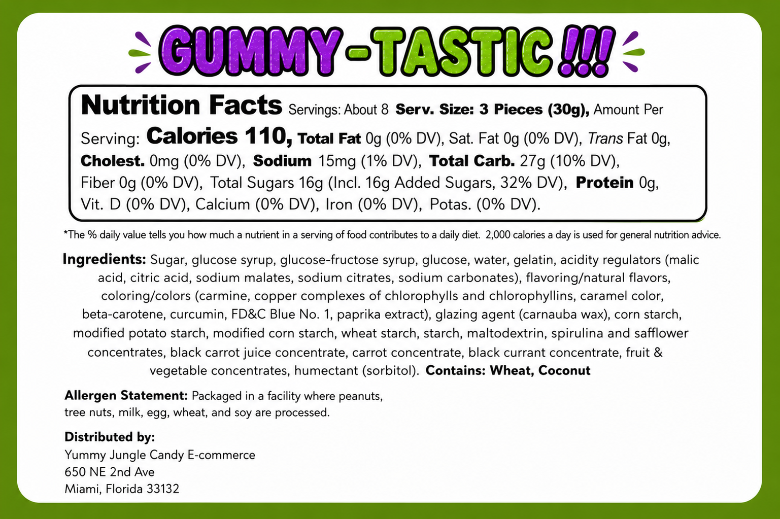 Gummy-Tastic!!!  1/2 lb Mix