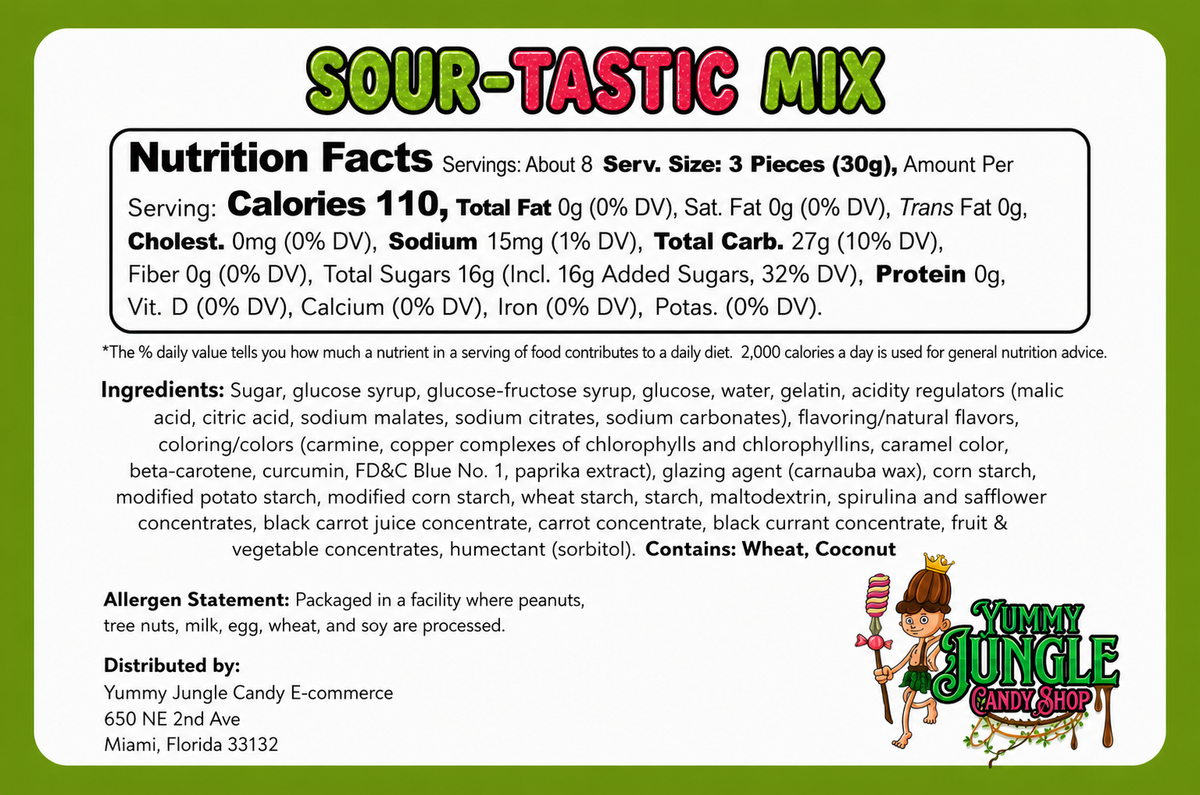 Sour-Tastic!!! 1/2 lb Mix