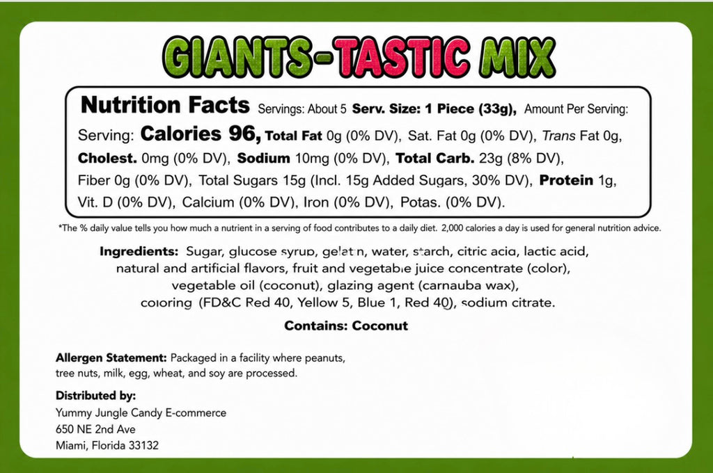 Giants-Tastic!!! 1/2 lb Mix